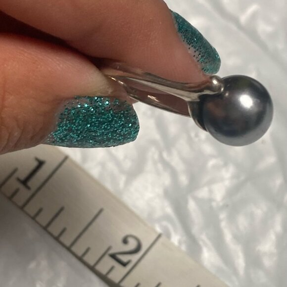 Sterling Silver 925 Freshwater Pearl Ring - Picture 7 of 8